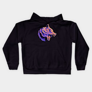 wolf head Kids Hoodie